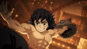 Demon Slayer: Castelo Infinito ganha arte promocional focada em Inosuke